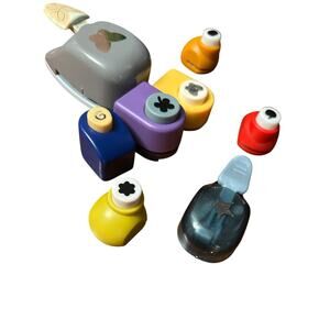 Lot of 12 Craft Paper Punches – Shapes, Borders & Mini Cutters